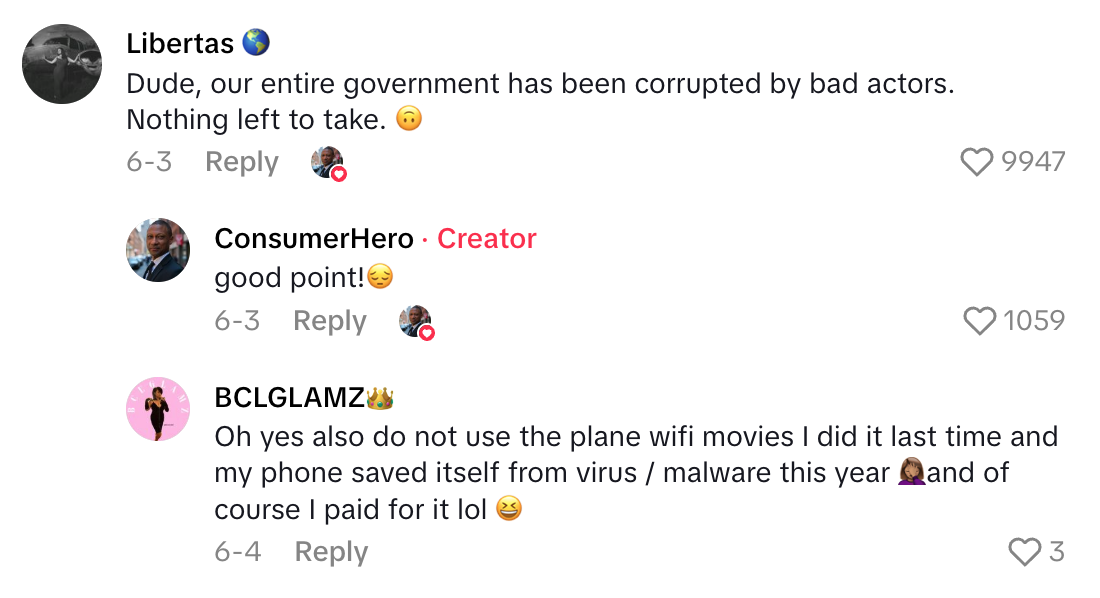 Screenshot 2025 06 21 at 2.24.18 PM Attorney Warns That Airport Charging Stations Have Been Corrupted By Bad Actors.   That means something bad has happened. The problem is widespread.